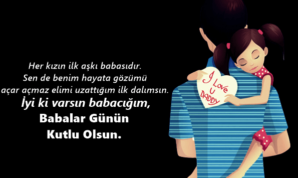 Kizdan Babaya Babalar Günü Mesajlari